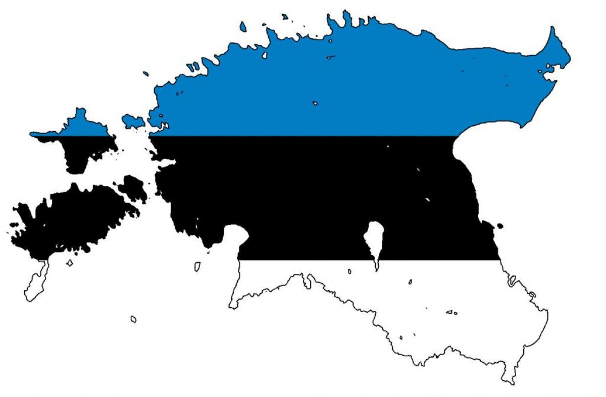 מפה של דגל אסטוניה