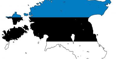 מפה של דגל אסטוניה